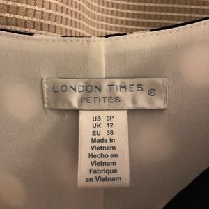 London Times Dresses - NWOT - Navy and white polka dot dress London Times Dresses - NWOT - Navy and white polka dot dress